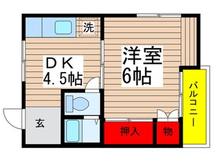 サンハイムＮＯ．２の物件間取画像